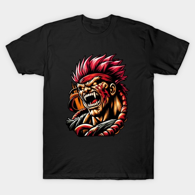 Angry Gouki T-Shirt by Ikibrai